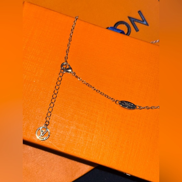 14k white gold vermeil custom designed necklace, holiday gift for her, best gift - Picture 3 of 7